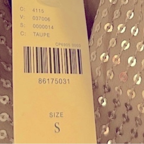 Anthropologie Cropped Pink/Nude Sequin Moto Jacket — NWT - Picture 7 of 8